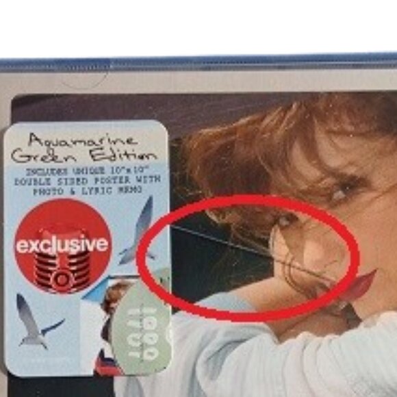 Taylor Swift - 1989 Taylor's Version Aquamarine Green Thin Crack in Case Sealed - Picture 4 of 4